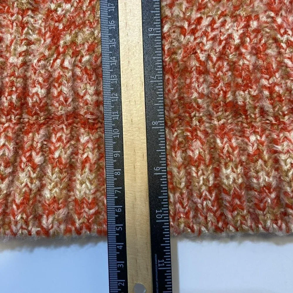 Frye & Co NWT Scarlet Space Dye Beanie & Matching Gloves w/Cuff  Coral Tan Cream - Picture 10 of 12